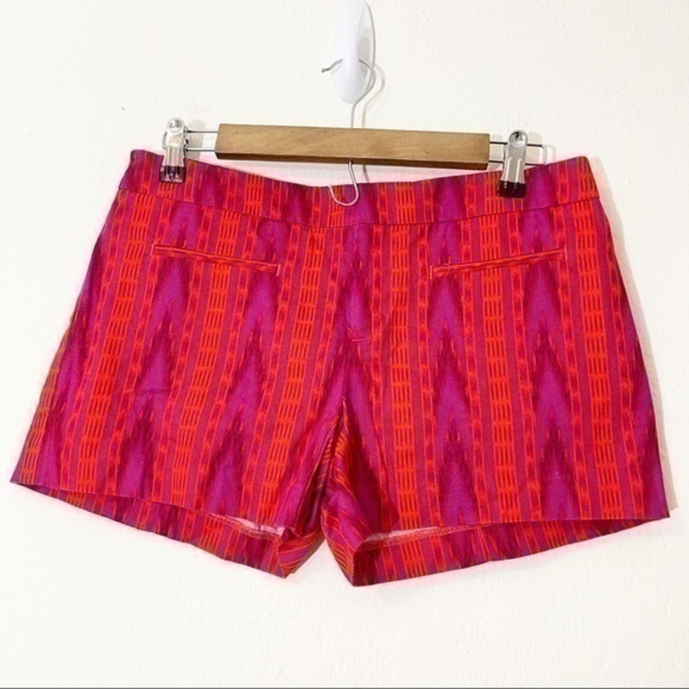 Gap Tribal Print Mid Rise Shorts Size 0 purple/orange